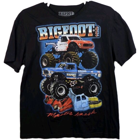 Bigfoot The Original Monster  Truck Men's Large Short Sleeve T-Shirt - Picture 1 of 6